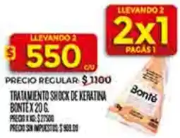 Supermercados DIA Bonté tratamiento shock de keratina oferta