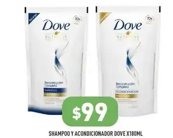 Supermercados Zeta Dove Shampoo Y Acondicionador X180ml oferta