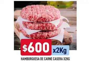 Supermercados Zeta Hamburguesa De Carne Casera X2kg oferta