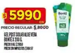 Supermercados DIA Bonté gel post solar aloe vera oferta