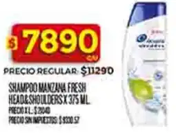 Supermercados DIA Head&Shoulders shampoo manzana fresh oferta