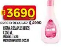 Supermercados DIA Hinds crema rosa plus oferta