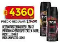 Supermercados DIA Axe desodorante en aerosol peach infusion cherry spritz oferta