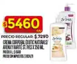 Supermercados DIA St. ives crema corporal exotic naturals/ avenay karite oferta