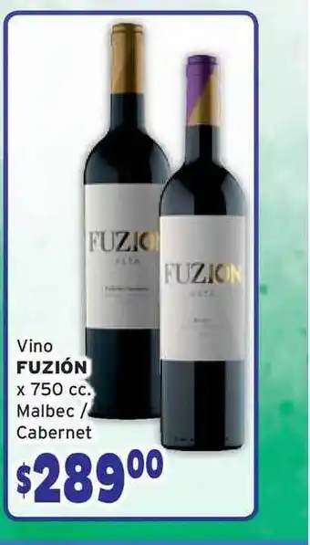 Fuzión Vino X 750 Cc. Malbec - Cabernet