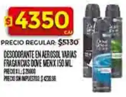 Supermercados DIA Dove men desodorante en aerosol varias fragancias oferta