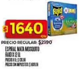Supermercados DIA Raid espiral mata mosolito oferta