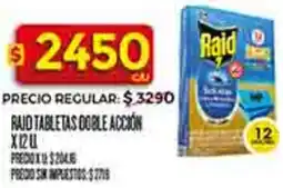 Supermercados DIA Raid tabletas doble accion oferta