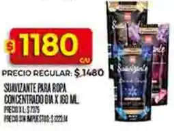 Supermercados DIA Dia suavizante para ropa concentrado oferta