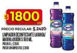 Supermercados DIA Ayudín limpiador desinfectante lavanda marina oferta