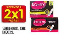 Supermercados DIA Kotex tampones medio/super oferta