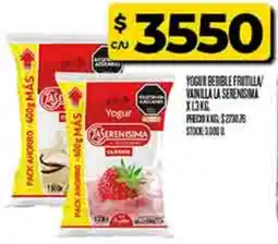 Supermercados DIA La serenisima yogur bebible fritilla vainilla oferta