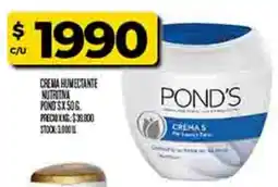 Supermercados DIA Pond's crema humectante nutritiva oferta
