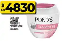 Supermercados DIA Pond's crema facial clarant 83 oferta
