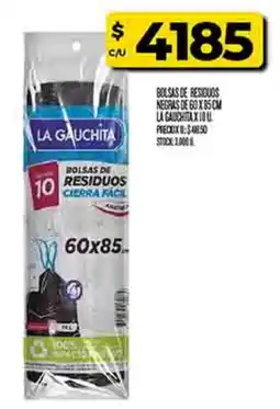 Supermercados DIA La gauchita bolsas de residuos negras oferta