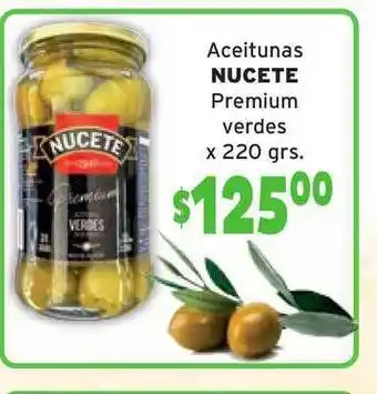 Nucete Aceitunas Premium Verdes x 220grs
