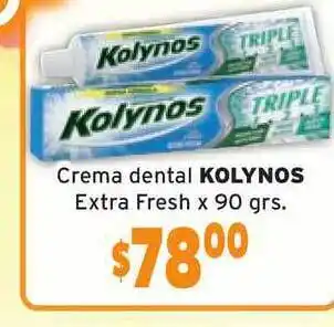 Unico Supermercados Kolynos Crema Dental Extra Fresh x 90grs oferta