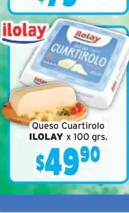 Unico Supermercados Ilolay Queso Cuartirolo x 100grs oferta