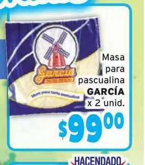 Unico Supermercados García Masa Para Pascualina x 2 unid oferta