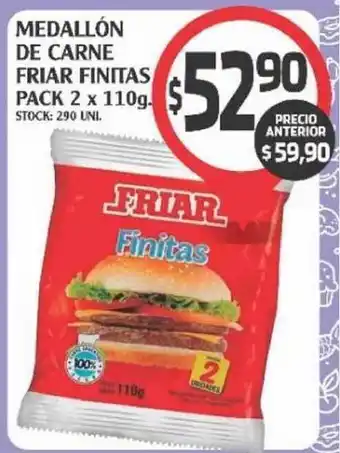 Supermercados Malambo Friar Medallón De Carne Finitas 2 x 110g oferta