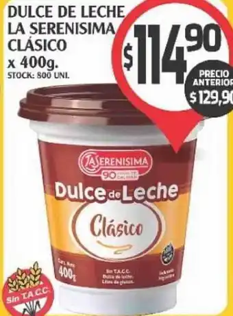 Supermercados Malambo Dulce De Leche La Serenisima Clásico x 400gr oferta