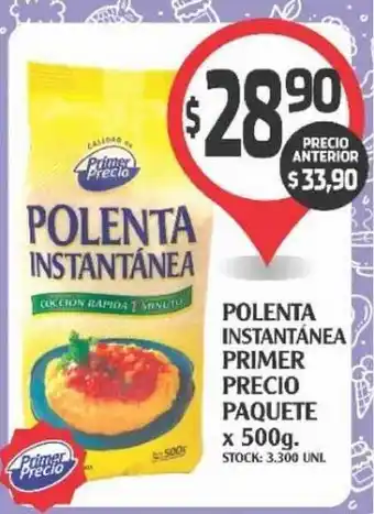 Supermercados Malambo Polenta Instantánea Primer Precio Paquete x 500gr oferta