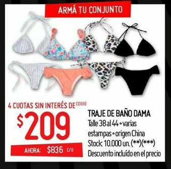 Changomas Traje de baño dama oferta