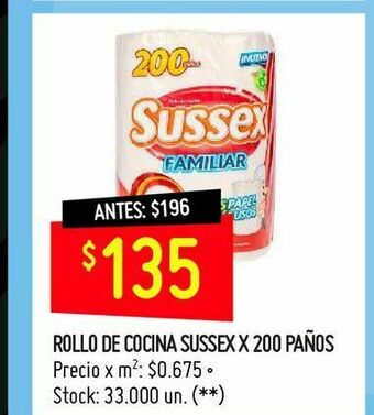 Changomas Rollo de cocina sussex x 200 paños oferta