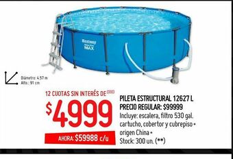 Changomas Pileta estructural 12627 l oferta