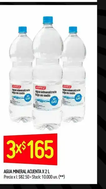 Changomas Agua mineral acuenta x 2 l oferta