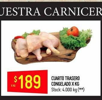 Changomas Cuarto trasero congelado x kg oferta