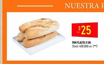 Changomas Pan flauta x un oferta