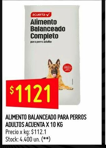 Changomas Alimento balanceado para perros adultos acuenta x 10 kg oferta