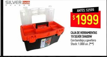 Changomas Caja de herramientas 19 silver shadow oferta