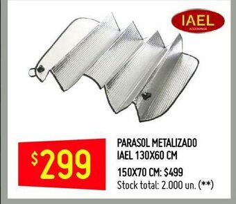 Changomas Parasol metalizado oferta