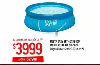 Walmart Pileta easy set 45x91cm oferta