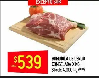 Walmart Bondiola de cerdo x kg oferta