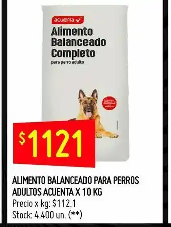 Walmart Alimento balanceado para perros adultos acuenta 10kg oferta