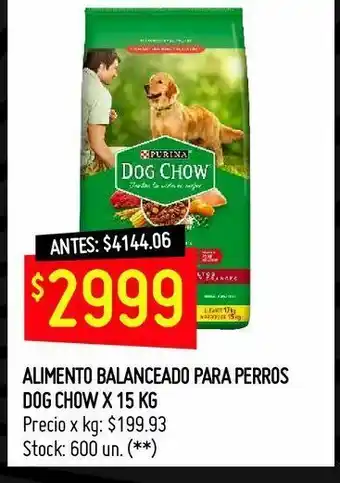 Walmart Alimento balanceado para perros dog show 15kg oferta