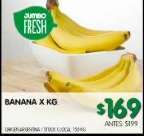 Jumbo Banana x kg oferta