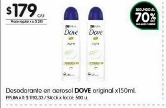 Jumbo Desodorante dove 150ml oferta