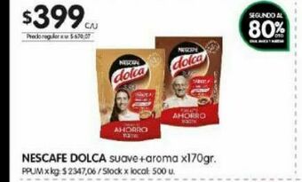 Jumbo Cafe nescafé dolca 170g oferta