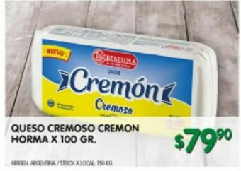 Jumbo Queso cremoso cremon horma x 100g oferta