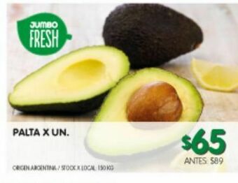 Jumbo Palta x un oferta