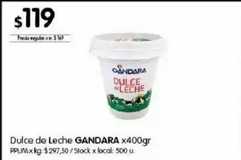Disco Dulce de leche gandara x 400g oferta