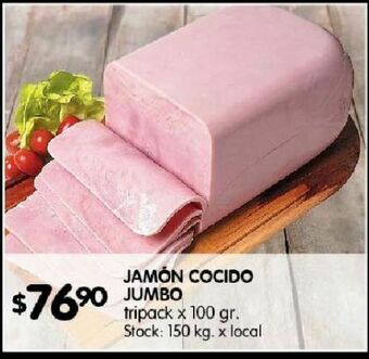 Disco Jamón cocido jumbo 100g oferta