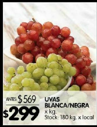 Disco Uvas blanca / negra x kg oferta