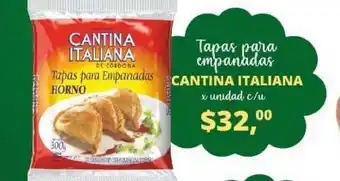 Supermercados A Granel Cantina Italiana Tapas Para Empanadas oferta