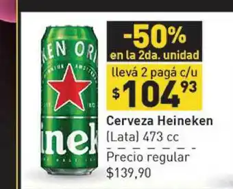 Cerveza Heineken x 473cc