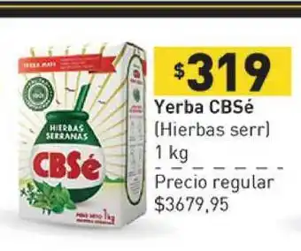 Supermercados Aiello Yerba CBSé (hierbas Serr) 1kg oferta